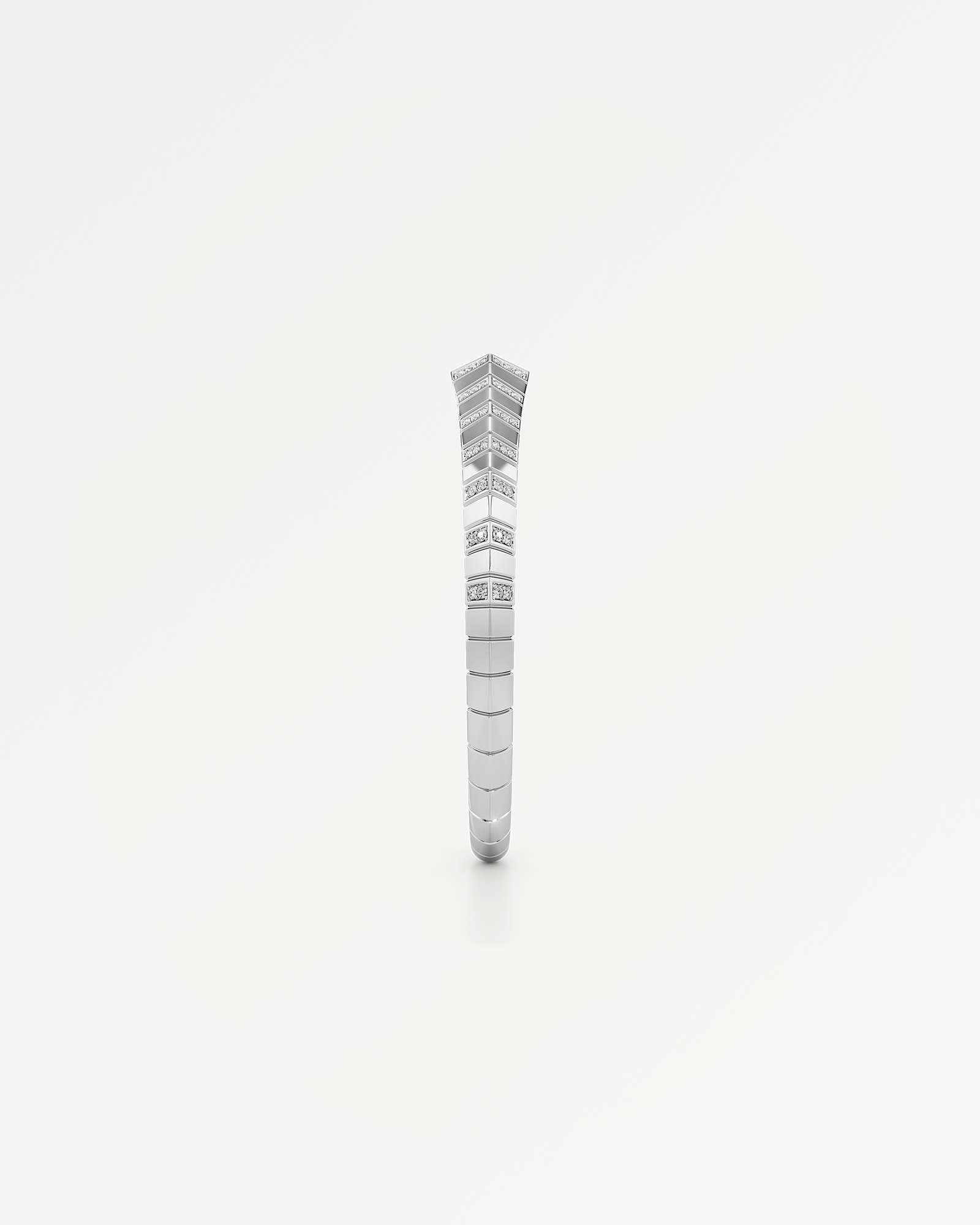 AM To Beyond Skira Diamond Bangle, in 14K White Gold (1.52 ctw)