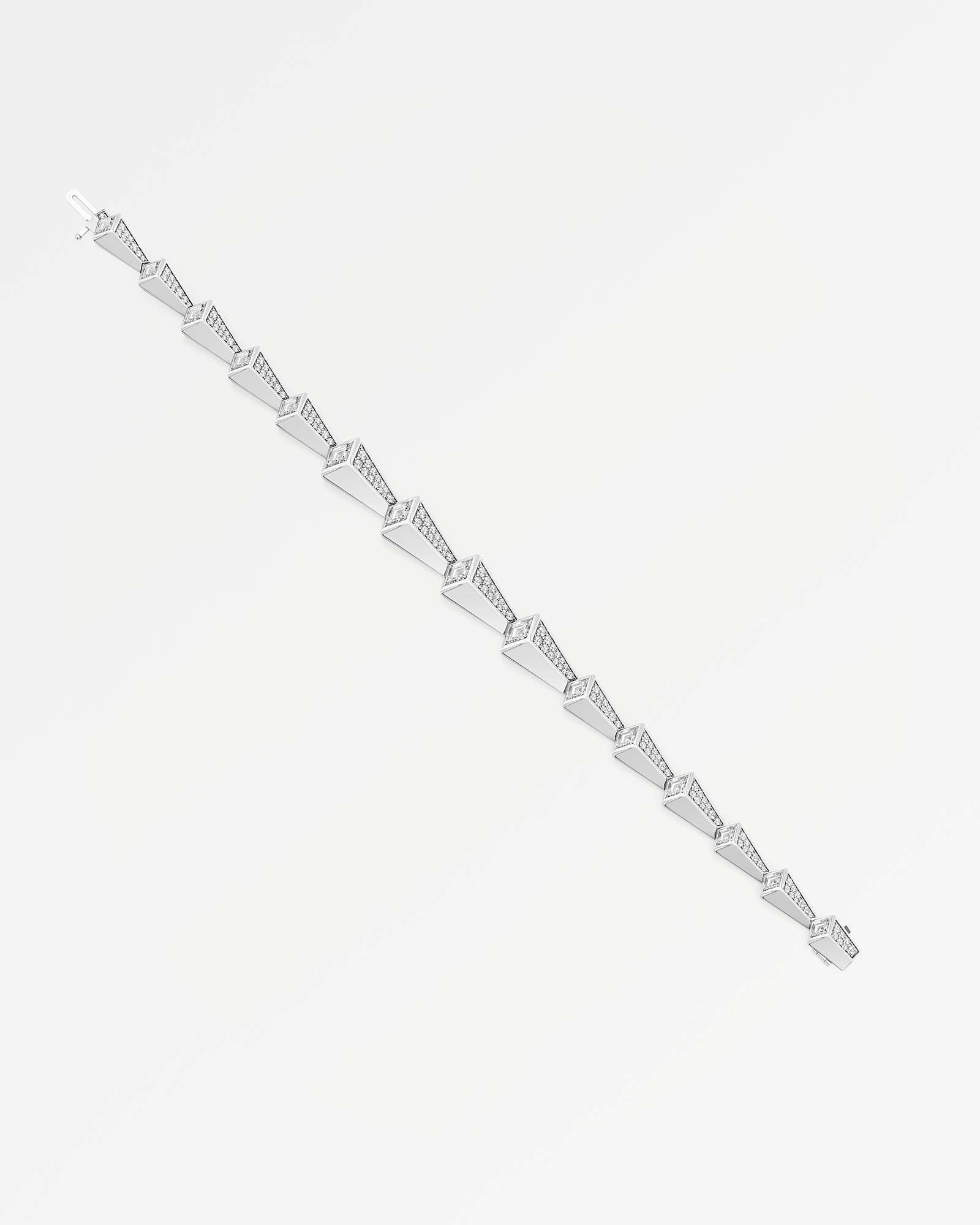 AM To Beyond Axira Pavé Diamond Bracelet, in 14K White Gold (4.37 ctw)