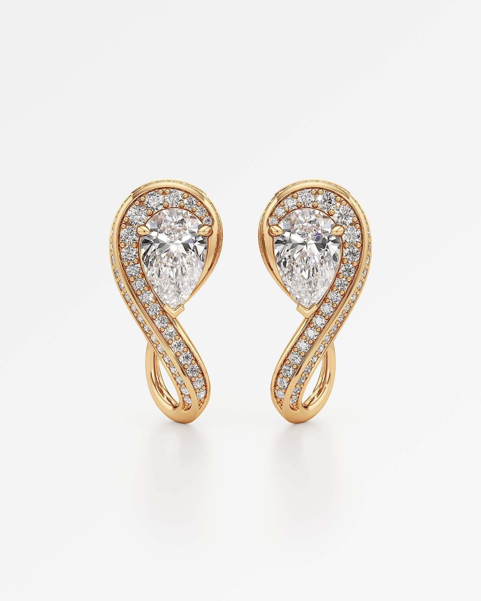 Fluorrente Diamond Earrings