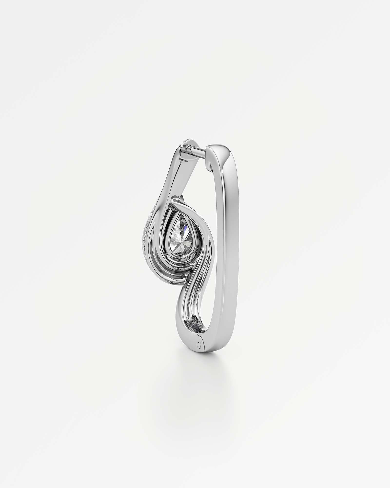 You Embrace Diamond Hoop Earrings, in 14K White Gold (2.14 ctw)