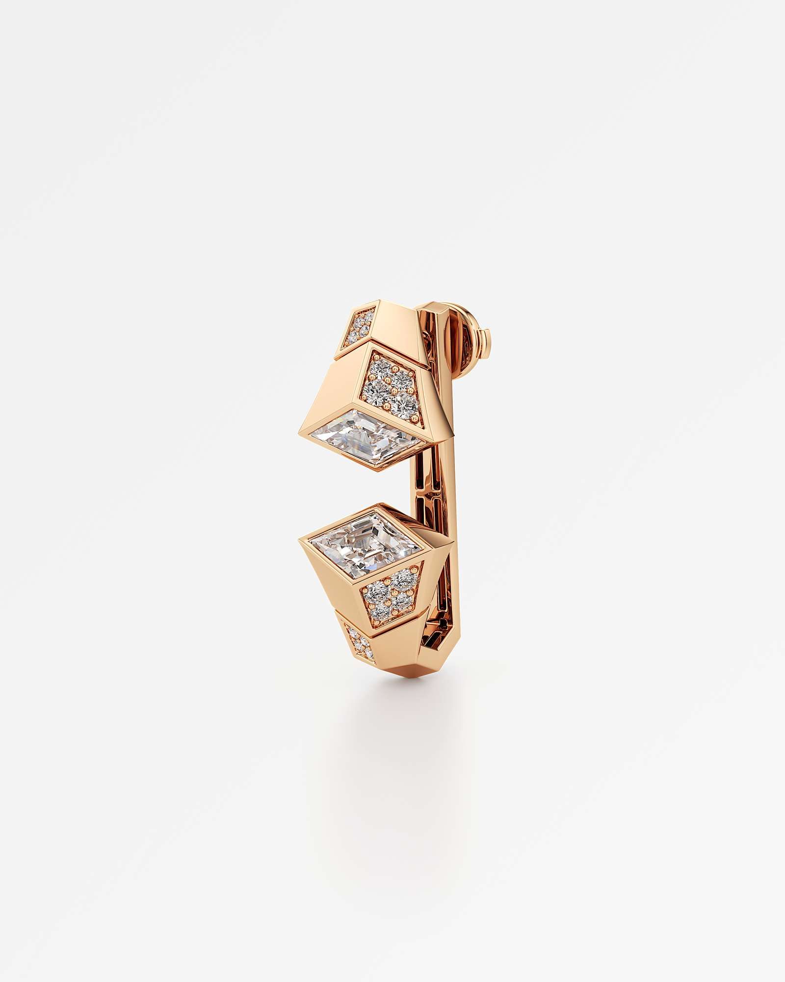 AM To Beyond Overture Diamond Earrings, in 14K Rose Gold (2.68 ctw)