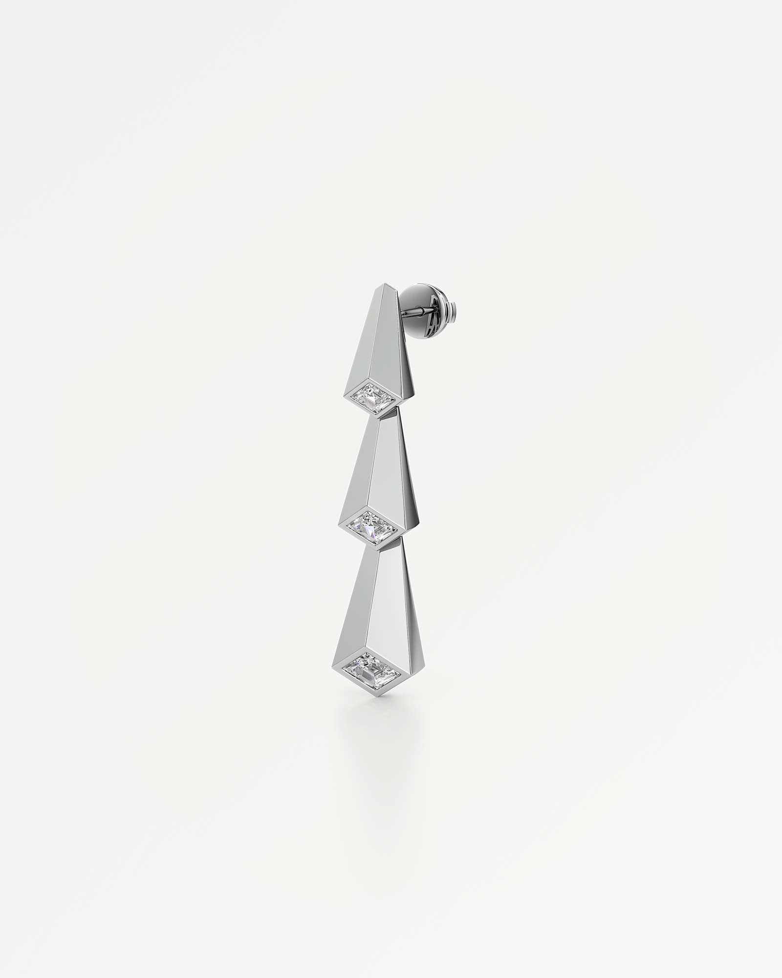 AM To Beyond Trelis Diamond Earrings, In 14K White Gold (1.24 ctw)