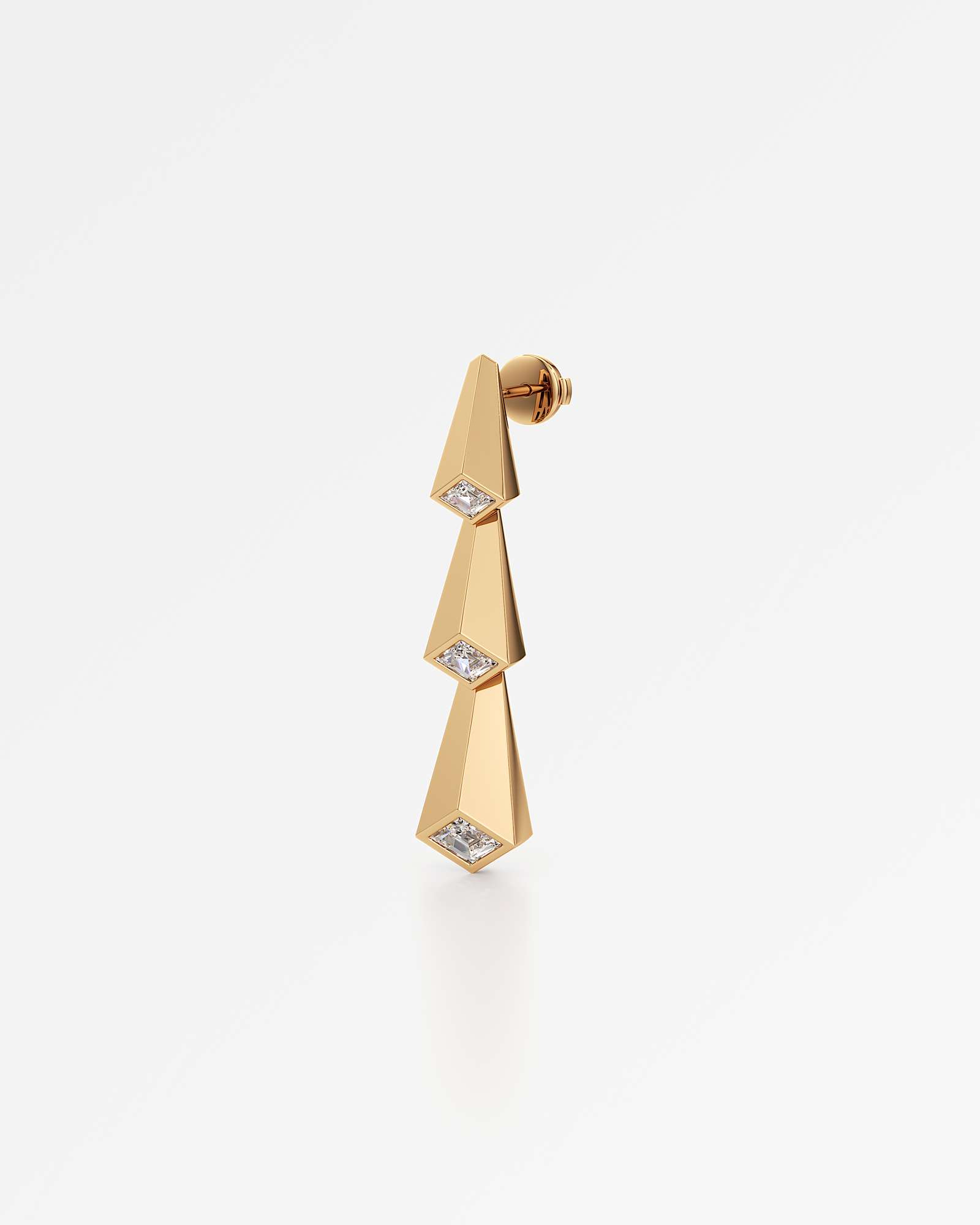 AM To Beyond Trelis Diamond Earrings, In 14K Yellow Gold (1.24 ctw)