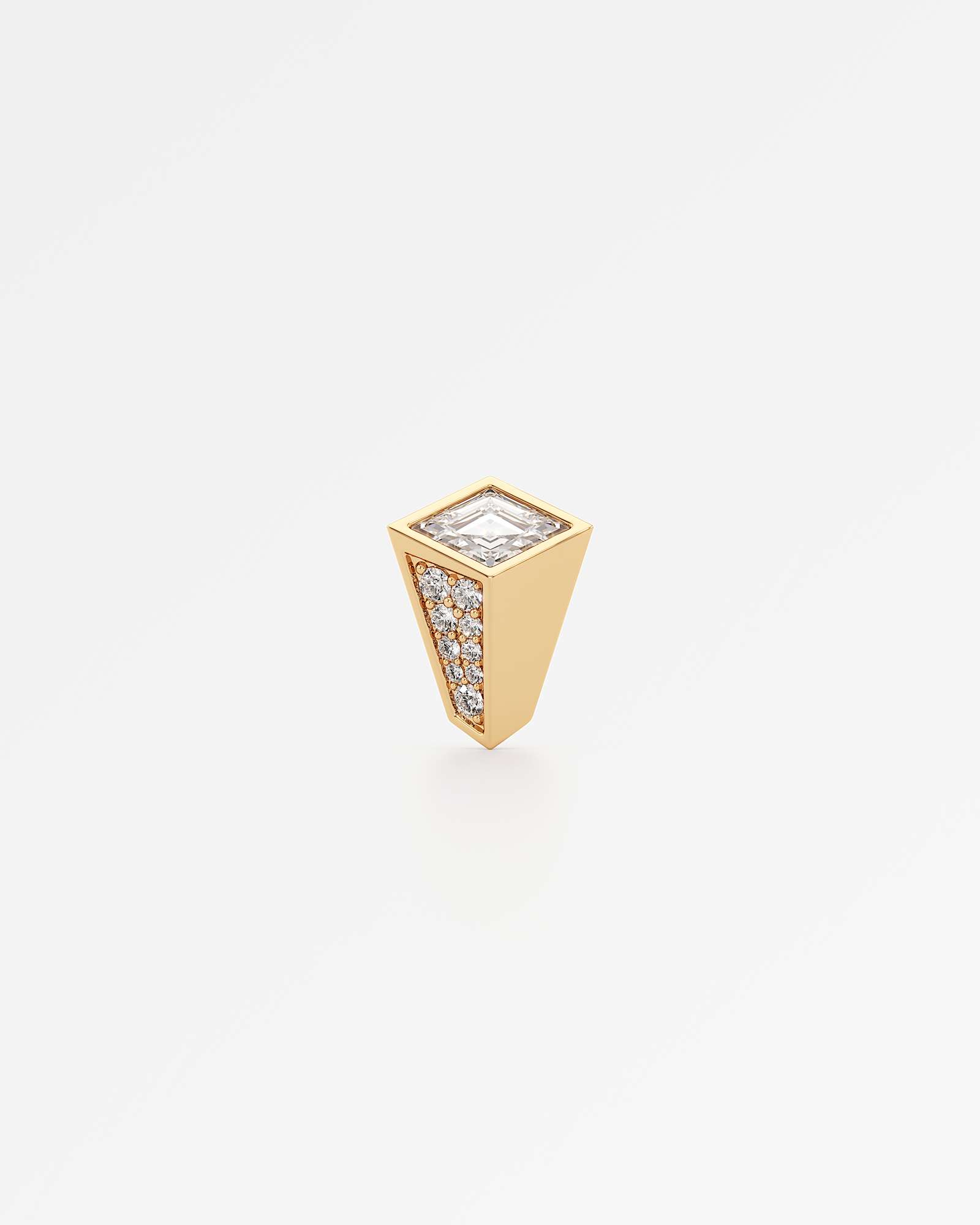 AM To Beyond Speigl Pavé Diamond Stud Earrings, In 14K Yellow Gold (1.09 ctw)