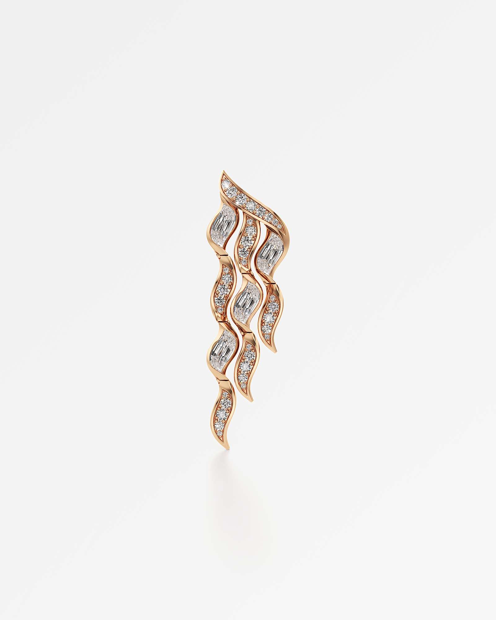 Glimmer Namiére Diamond Earrings, In 14K Rose Gold (8.53 ctw)