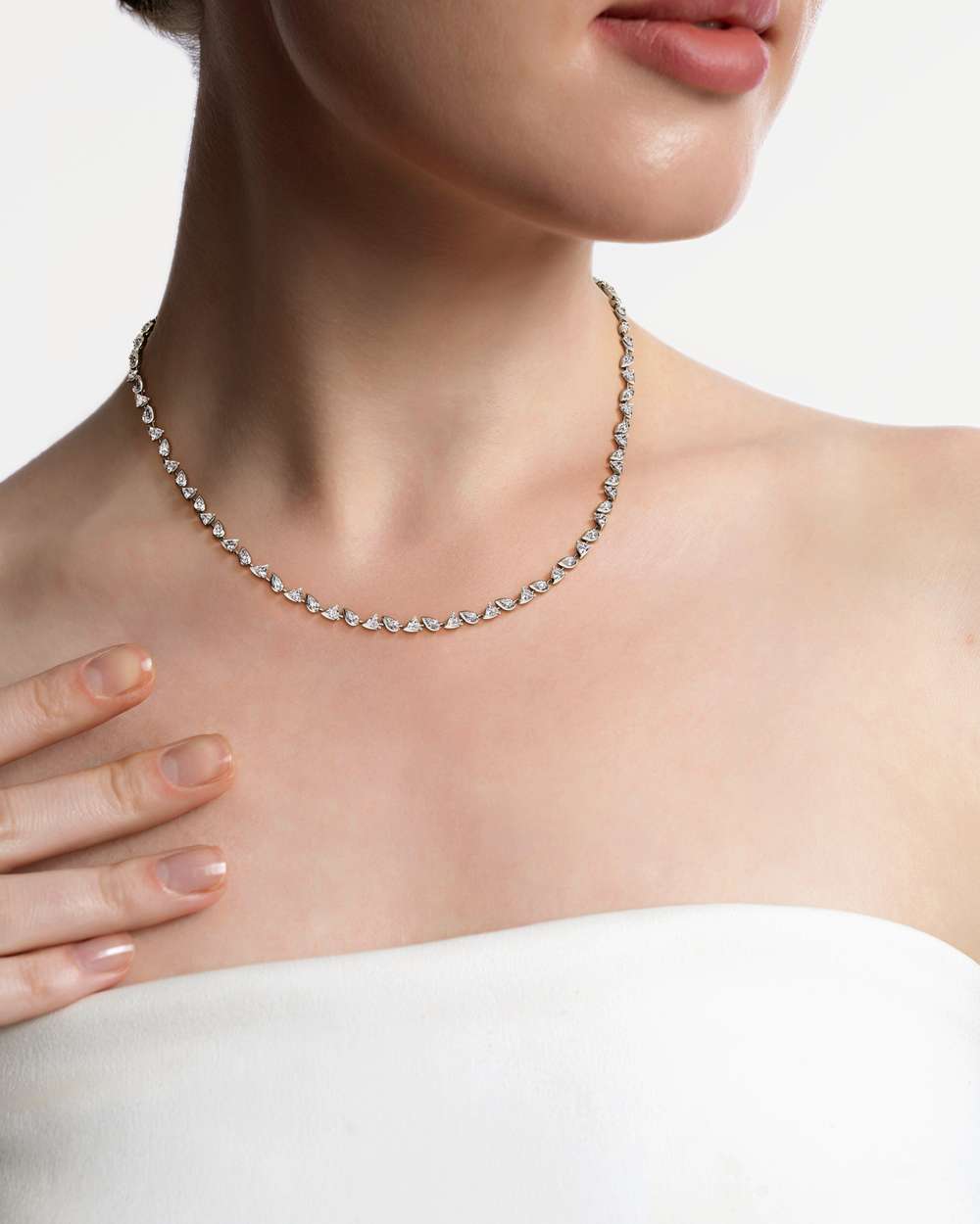PINNACLE Averis Diamond Tennis Necklace
