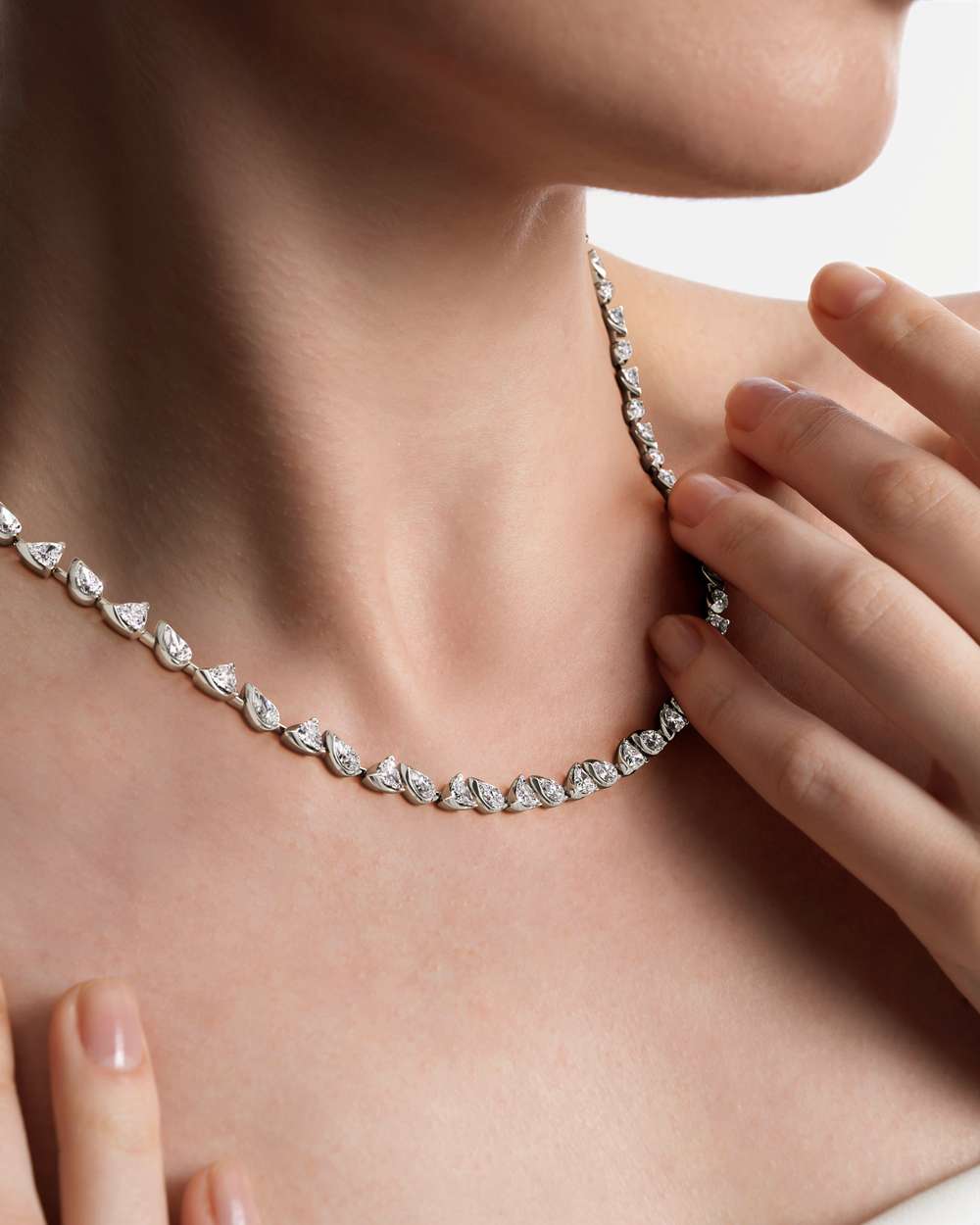 PINNACLE Averis Diamond Tennis Necklace