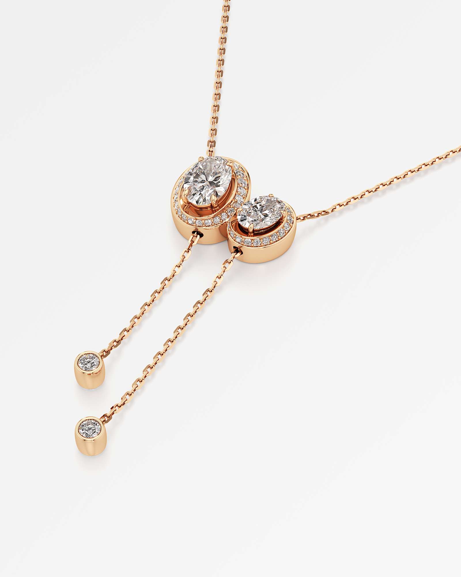 HELD Solune Diamond Necklace, In 14K Rose Gold (2.03 ctw)