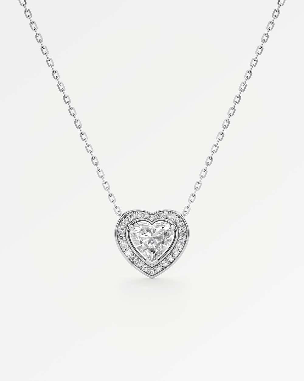 Celeste Diamond Halo Necklace