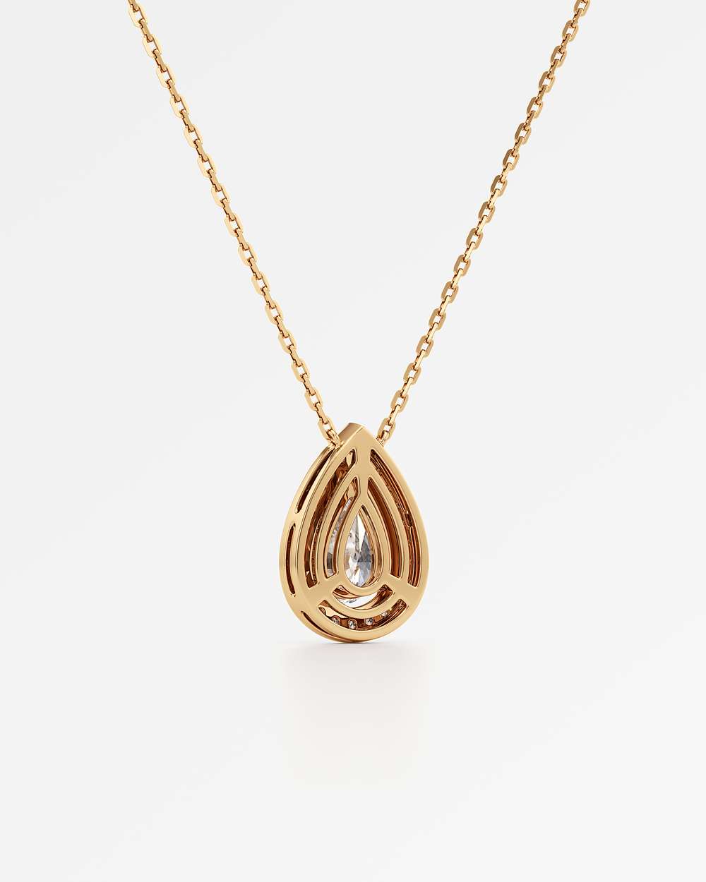 Celeste Diamond Halo Necklace