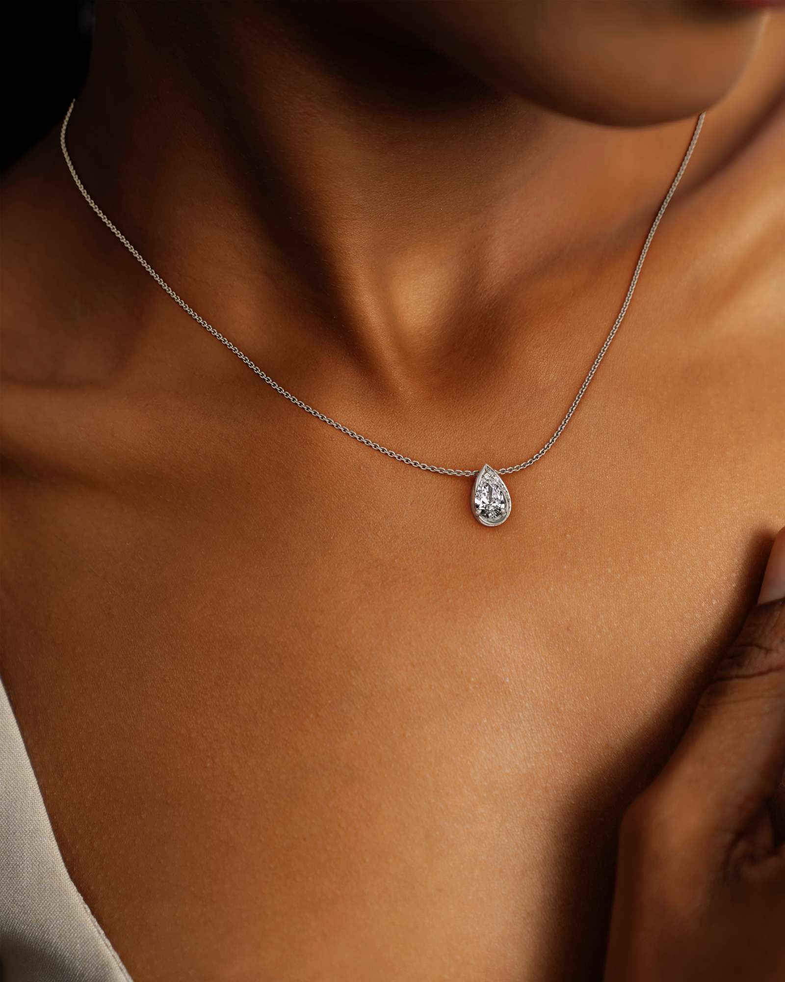 You Dewdrops Diamond Pendant, in 14K White Gold (0.99 ctw)