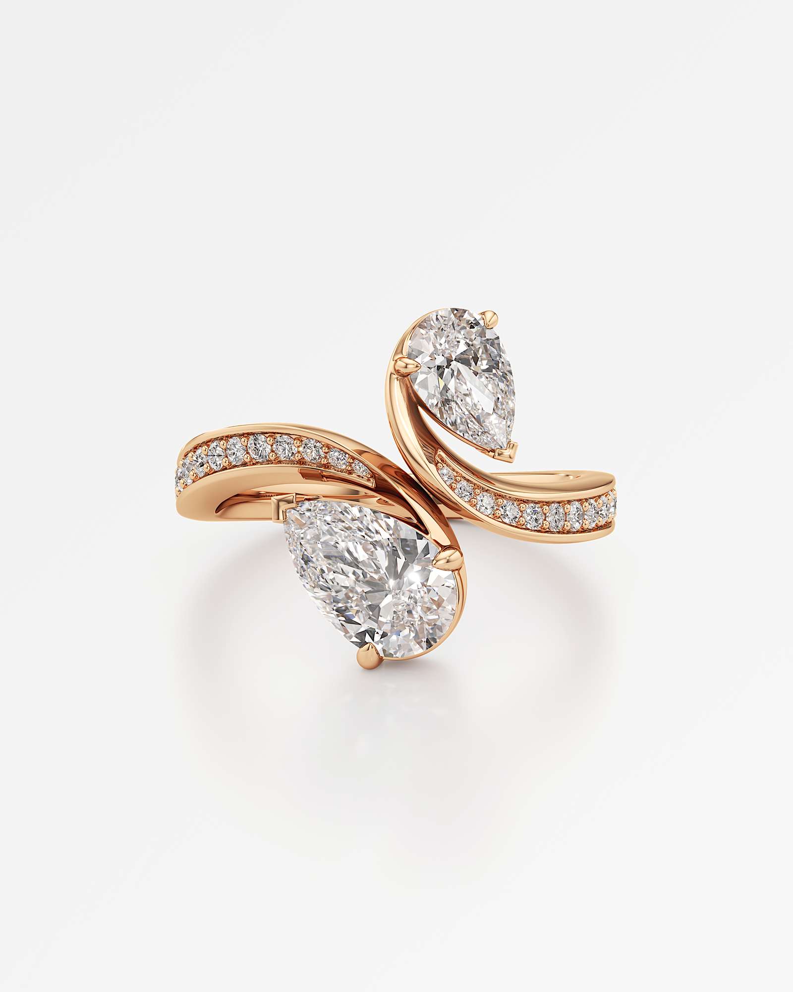You Lianes Diamond Ring, in 14K Rose Gold (1.85 ctw)