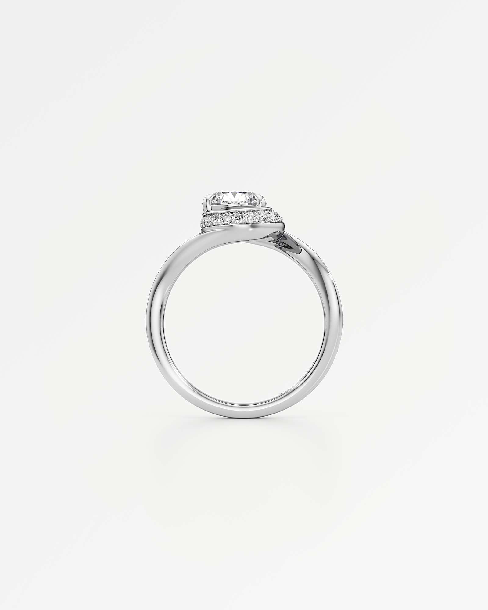 You Nautilus Diamond Engagement Ring, in 14K White Gold (1.96 ctw)