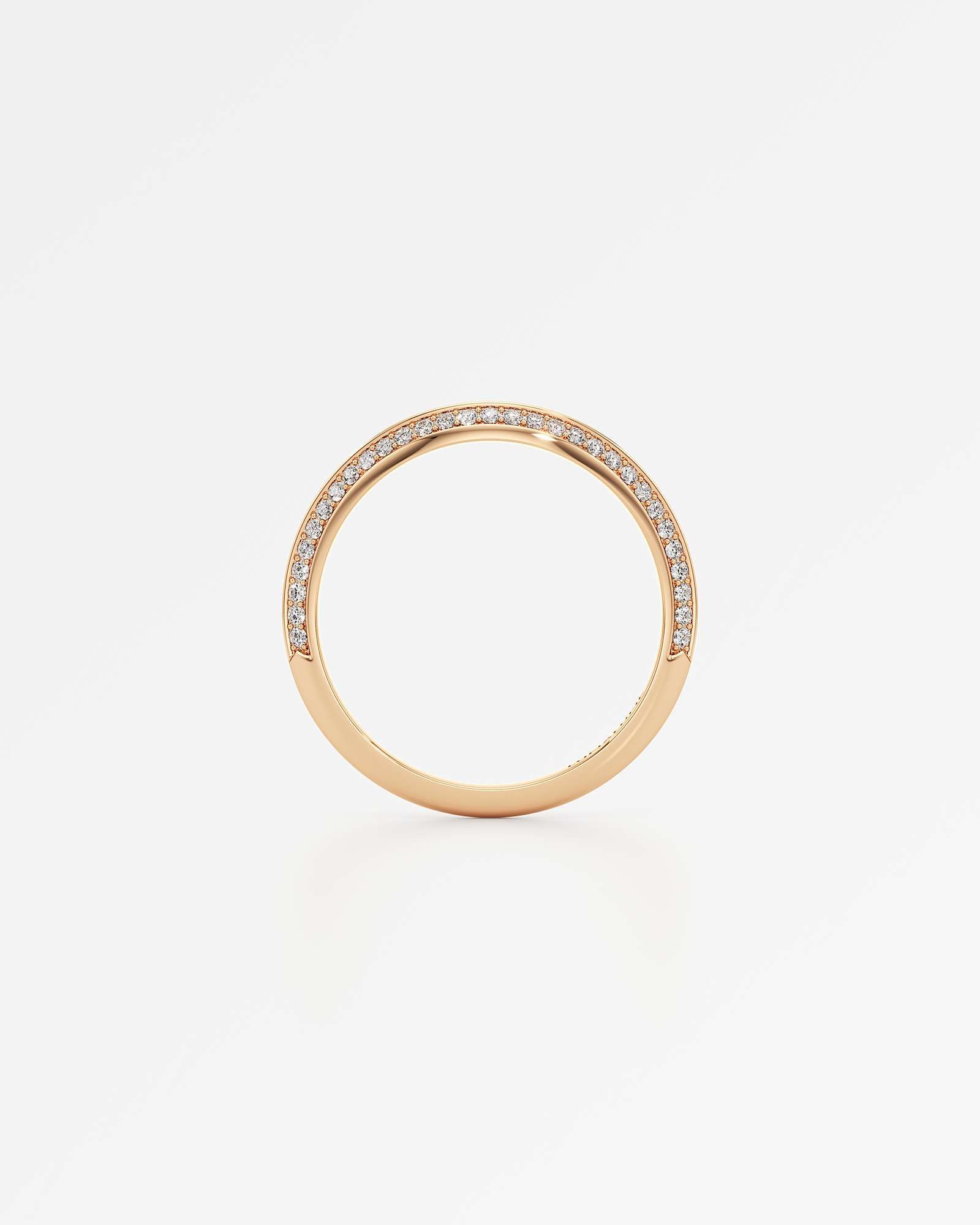 Velara Vérina Pavé Diamond Wedding Band, in 14K Rose Gold (0.27 ctw)