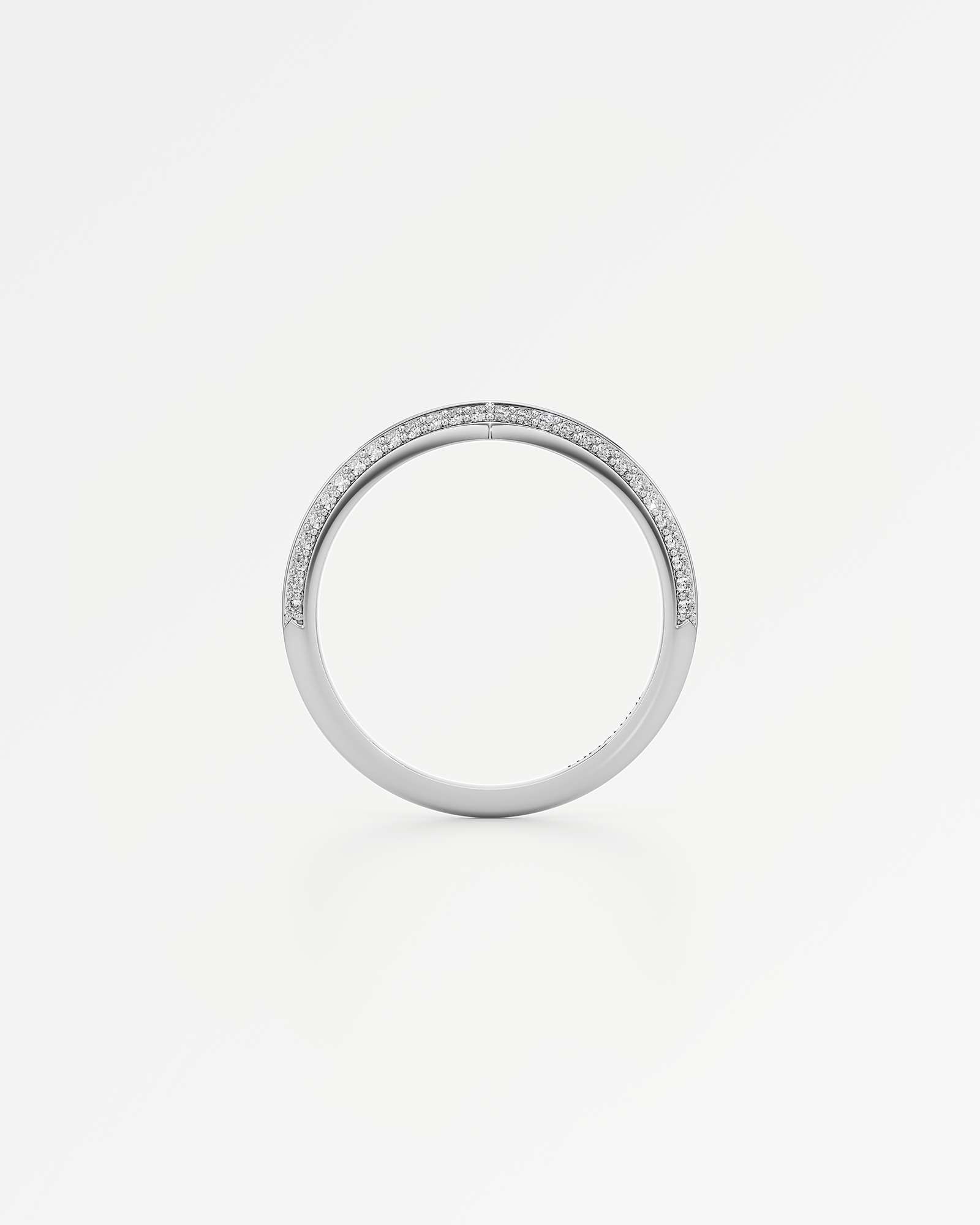 Velara Vita Pavé Diamond Wedding Band, in 14K White Gold (0.28 ctw)