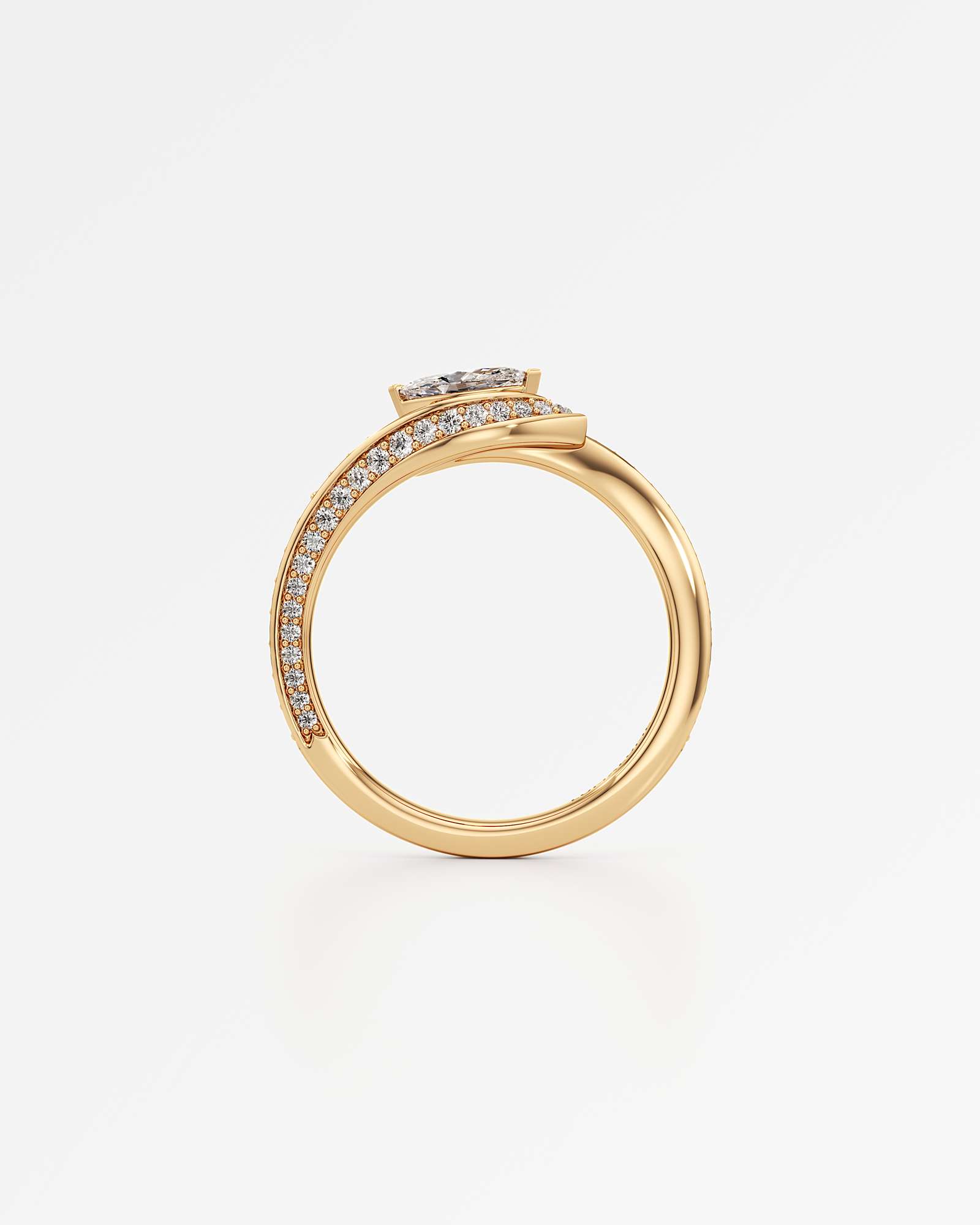 You Oracle Diamond Engagement Ring, In 14K Yellow Gold (0.73 ctw)