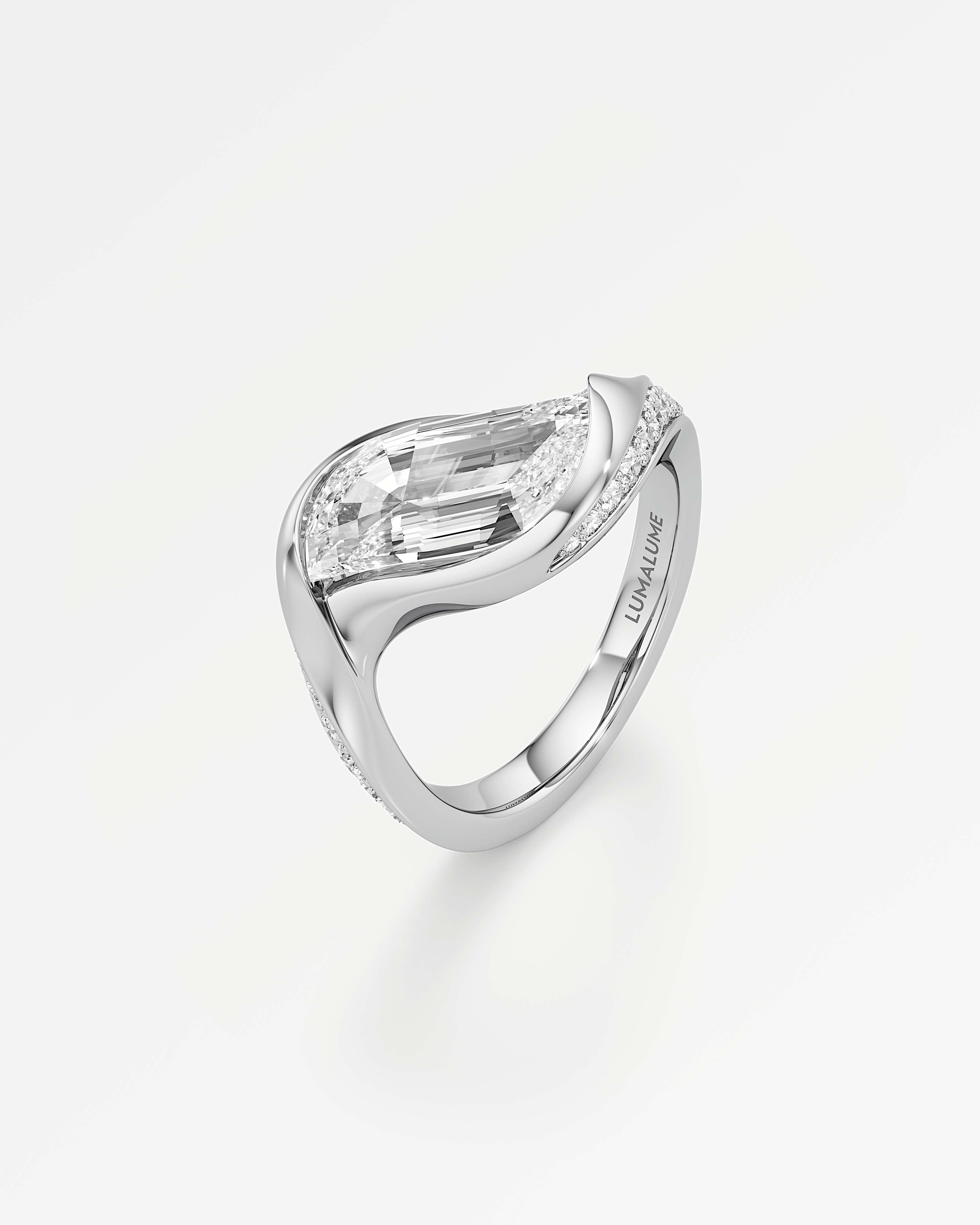 Glimmer Olena Diamond Ring, In 14K White Gold (2.48 ctw)