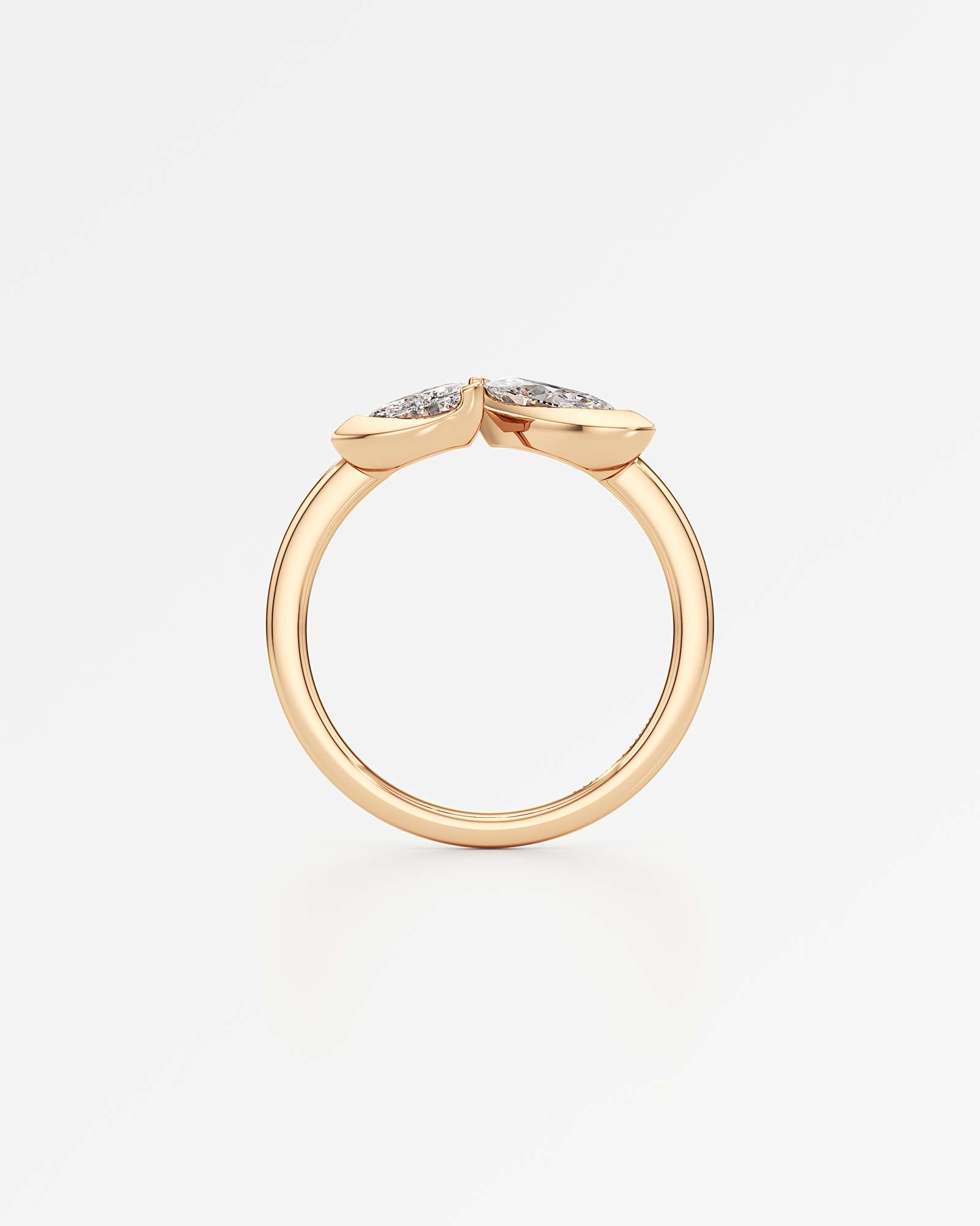 Pinnacle Levé Diamond Ring, In 14K Rose Gold (1.12 ctw)