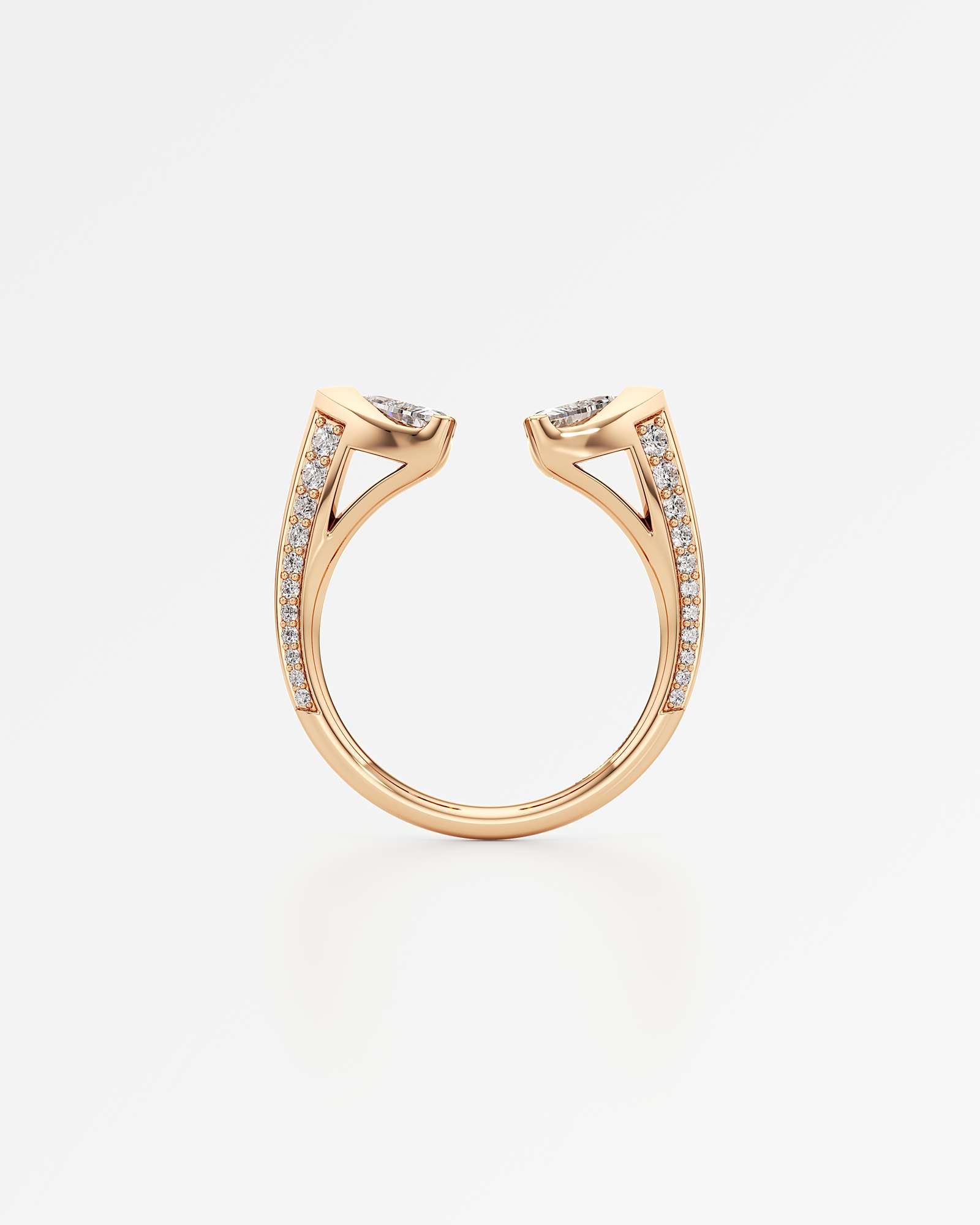 Pinnacle Skaro Diamond Ring, In 14K Rose Gold (1.20 ctw)