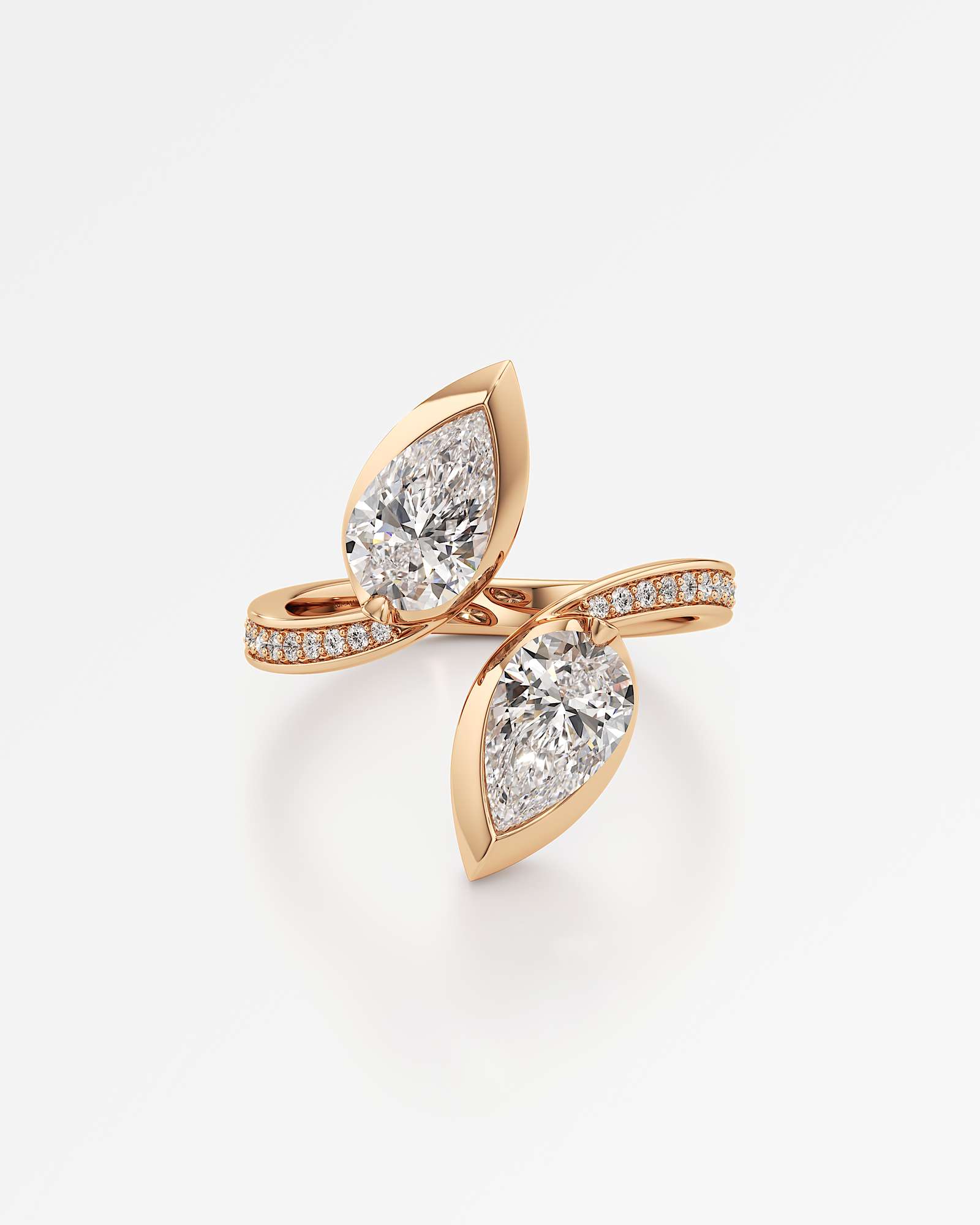Pinnacle Serryn Diamond Ring, In 14K Rose Gold (1.80 ctw)