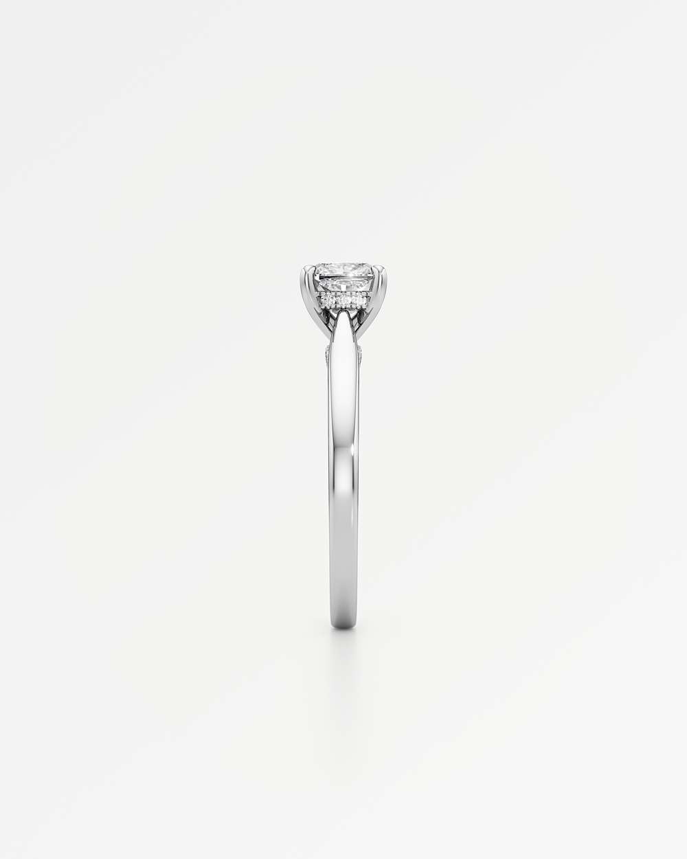 Eleanor Hidden Halo Diamond Engagement Ring