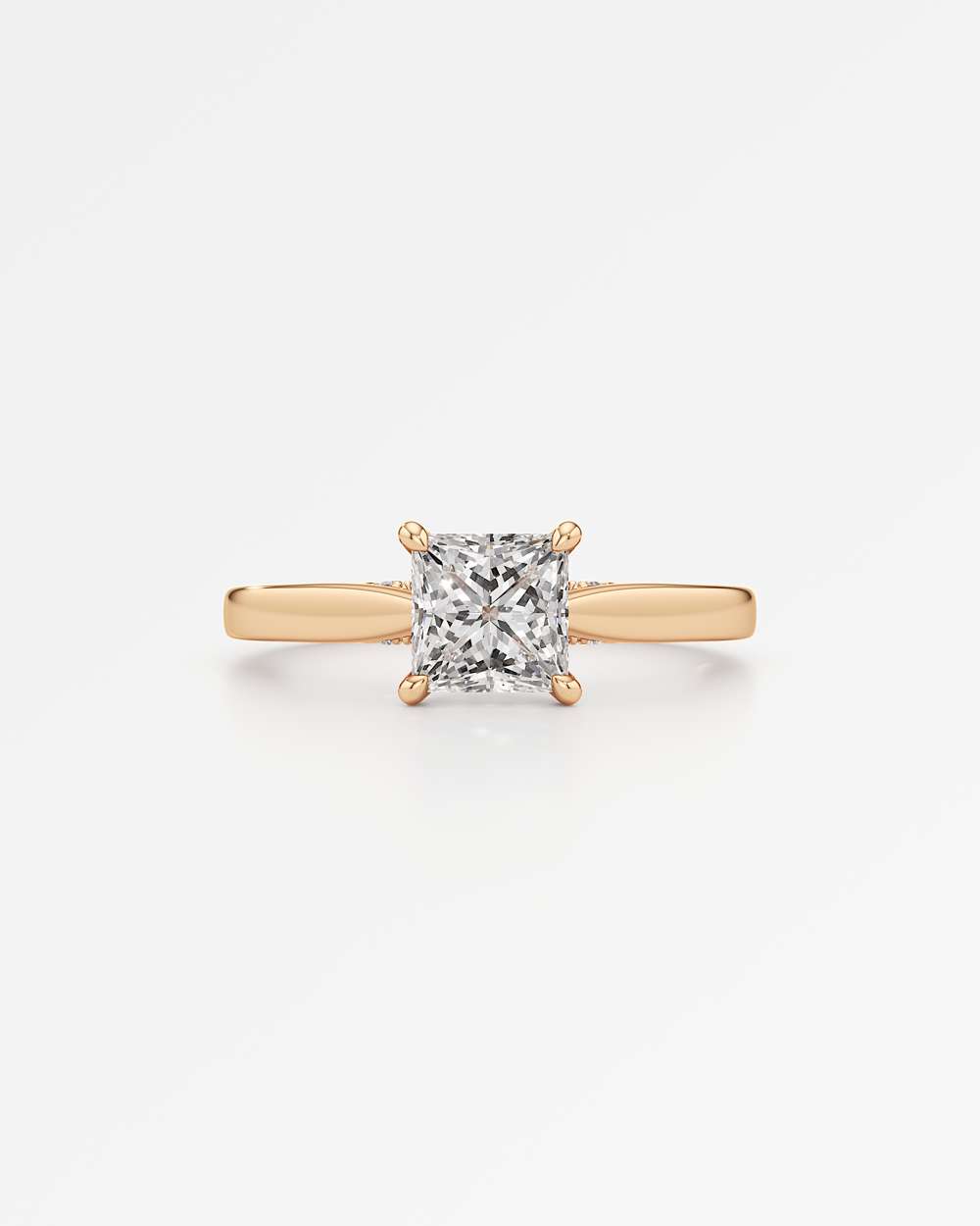 Eleanor Hidden Halo Diamond Engagement Ring
