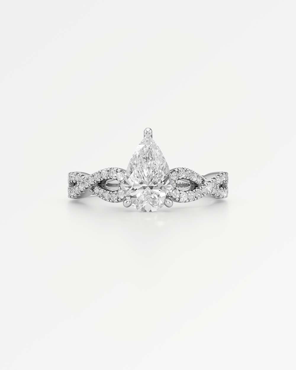 Alessia Hidden Halo Diamond Engagement Ring
