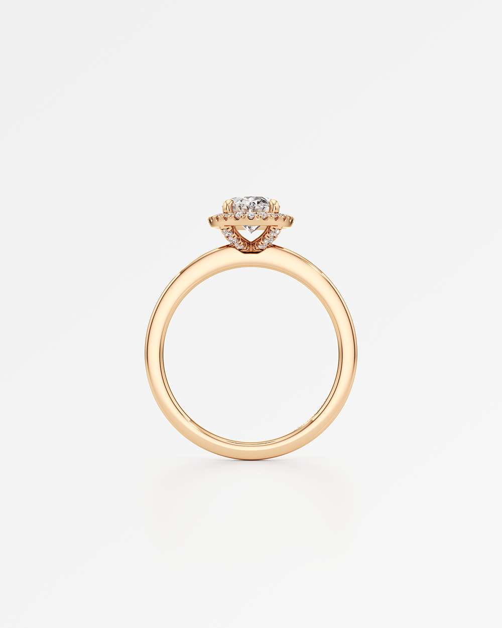 Elin Halo Diamond Engagement Ring