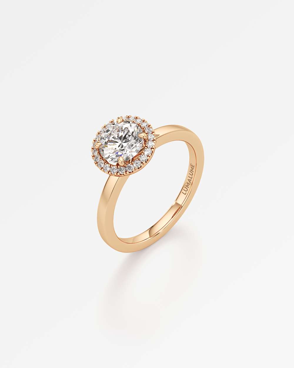 Elin Halo Diamond Engagement Ring