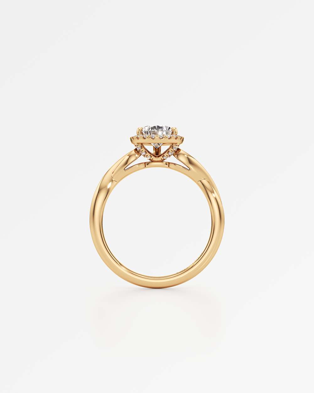 Amelia Halo Diamond Engagement Ring