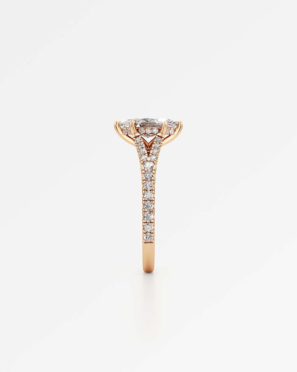 Marisol Hidden Halo Diamond Engagement Ring