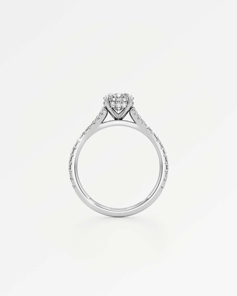 Marisol Hidden Halo Diamond Engagement Ring