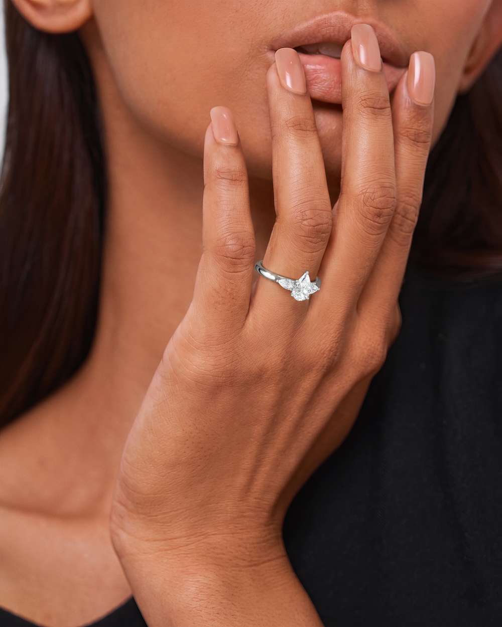Trinette Solitaire Diamond Engagement Ring