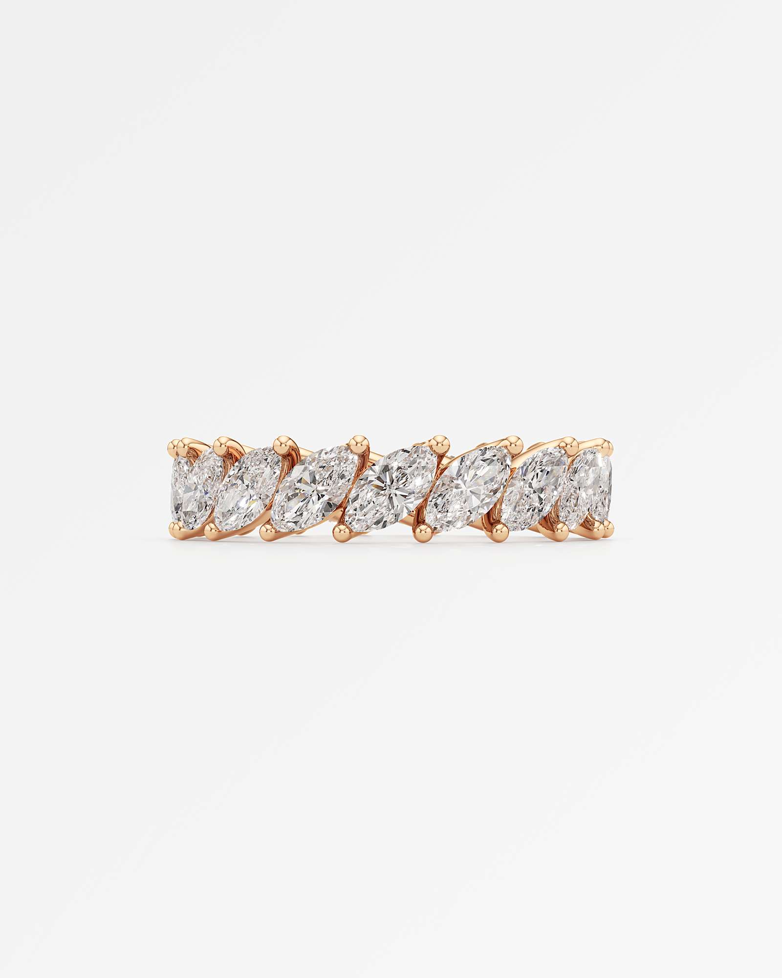 Verve Soleil Eternity Diamond Wedding Band, In 14K Rose Gold (2.70 ctw)