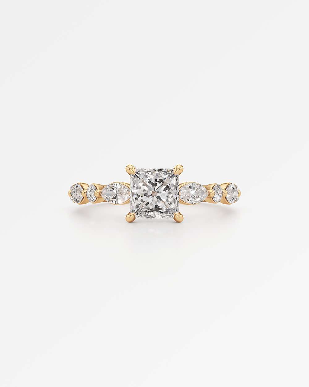 Zolaine Hidden Halo Diamond Engagement Ring